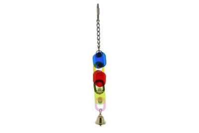 Picture of BIRD TOY ACRYLIC 3 CHAIN W/BELL