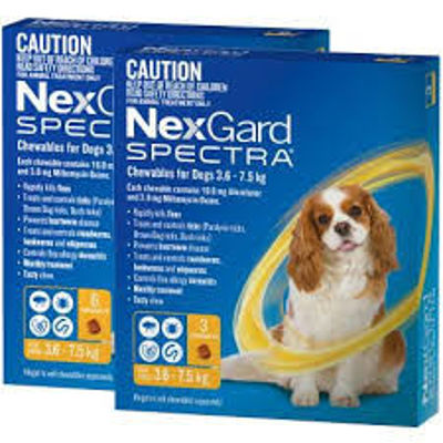 Picture of NEXGARD SPECTRA 3.6-7.5KG 3PK