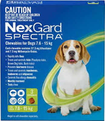 Picture of NEXGARD SPECTRA 7.6-15KG SINGLE
